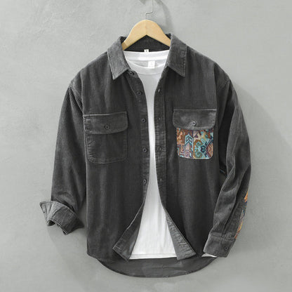Men's Classic Long Sleeved Shirt Vintage Style