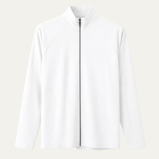 Men's Slim Fit Turtleneck Shirt Zip Up Casual - Fashinoza