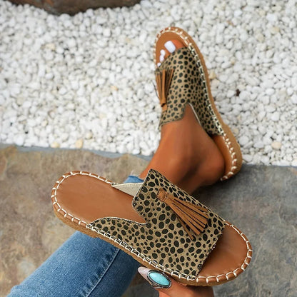 Women's Open-Toe Sandals Tassel Detail