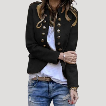 Joanna | Women’s Spring Military Button Jacket