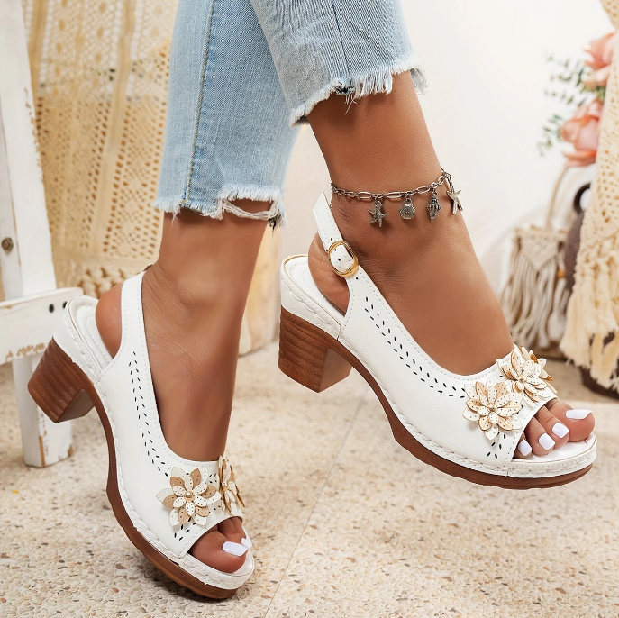 Women's Adjustable Ankle Strap Sandals Rosewood