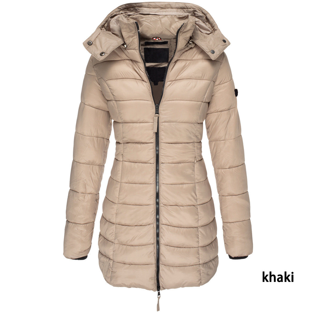 Long Quilted Winter Puffer Coat for Women