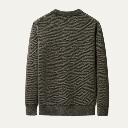 Men's Fleece Lined Sweater Winter
