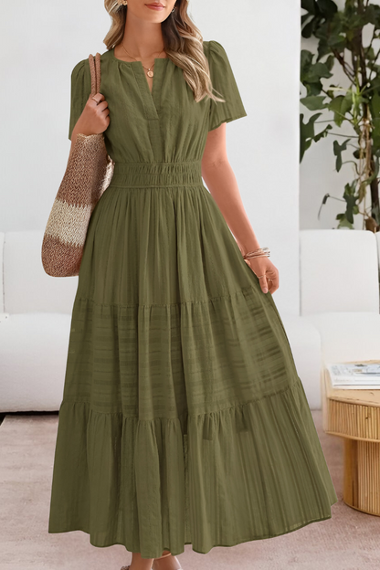 Women's Summer Dress Gathered Waist Detail