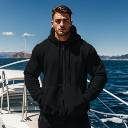 Men's Warm Zip Hoodie Jacket