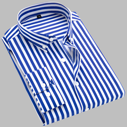 Men's Plaid Cotton Dress Shirt