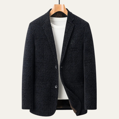 Men's Chenille Blazer Warm Fur Lined