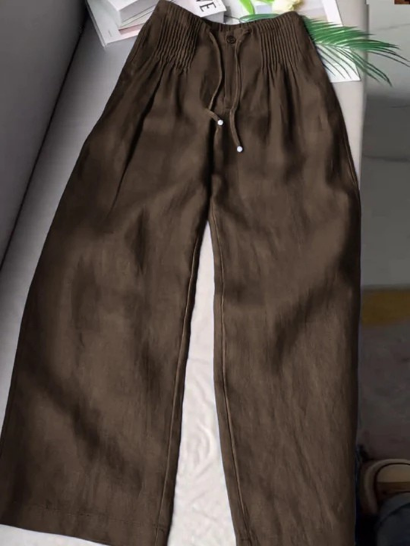 Women's Drawstring Wide Leg Pants