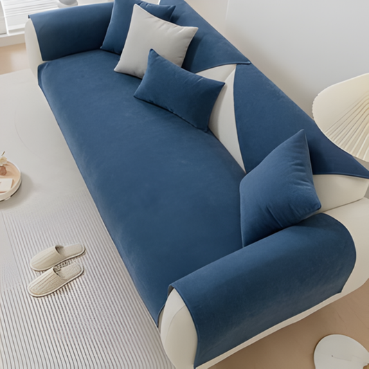 Linen Sectional Sofa Slipcover - Fashinoza