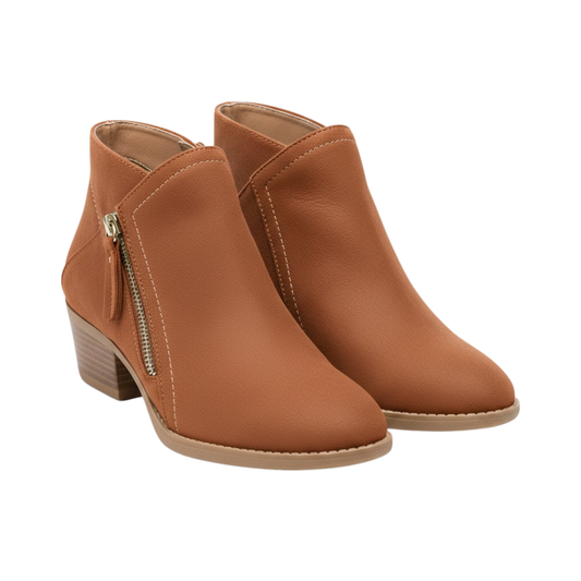 Women's Elegant Autumn Suede Ankle Boots Side Zipper Platform Chelsea Booties