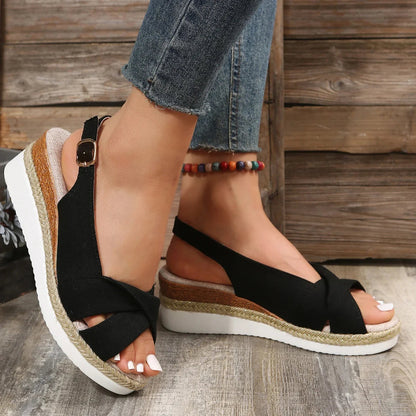 Women's Open-Toe Wedge Sandals Comfortable