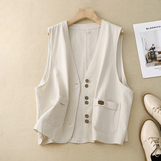Women's Simple Vest Layering Piece - Fashinoza