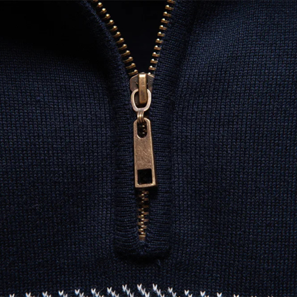 Mens Knit Sweater Half Zip Business Casual
