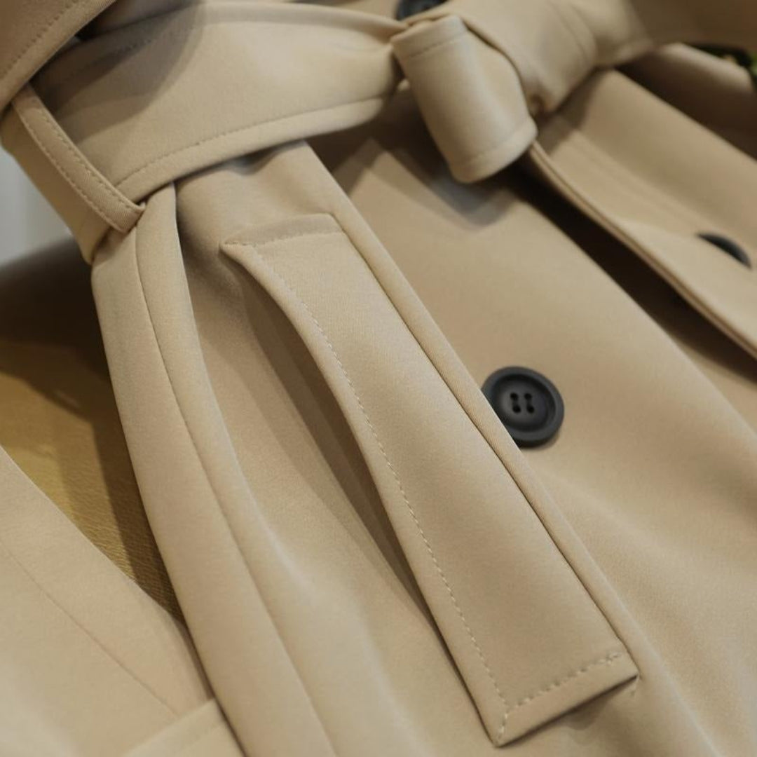 Women's Double Breasted Belted Trench Coat