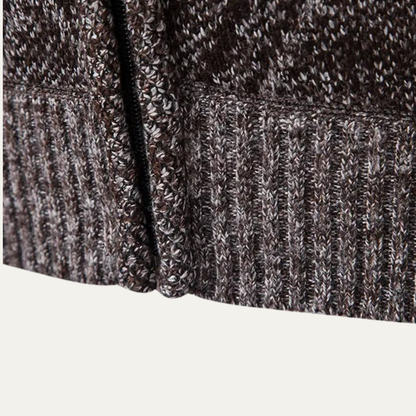 Men's Casual Knit Zip Up Jacket