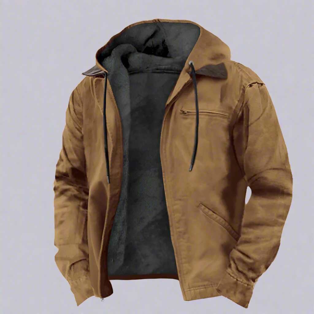 Men's Classic Hooded Jacket - Fashinoza