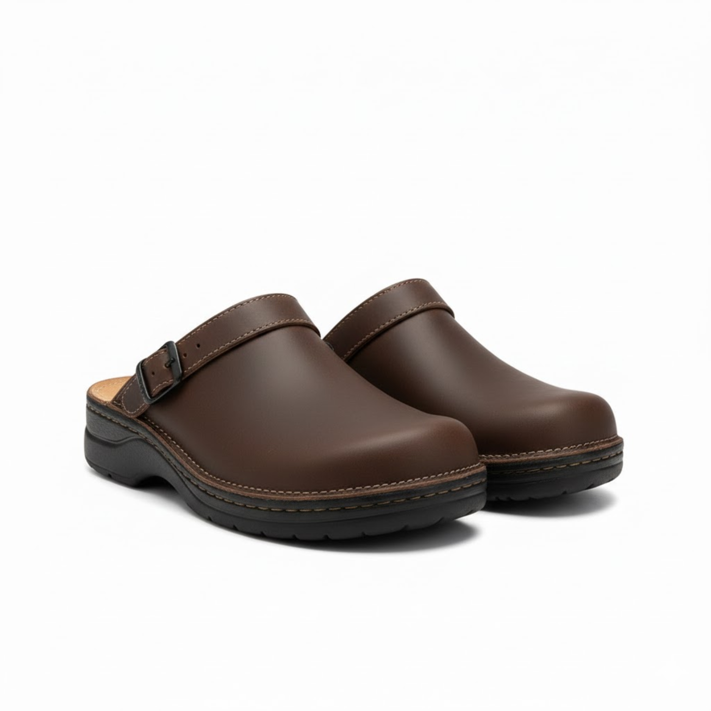 Men's Casual Flat Sole Back Open Bag Head Slippers
