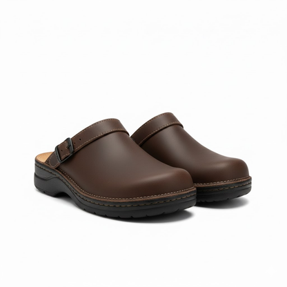 Men's Casual Flat Sole Back Open Bag Head Slippers