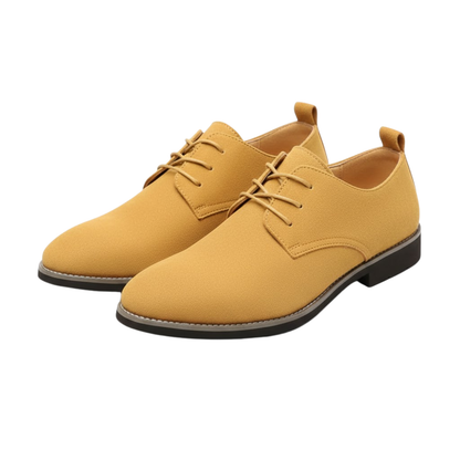 Casual Men Frosted Leather Shoes Rubber Surface