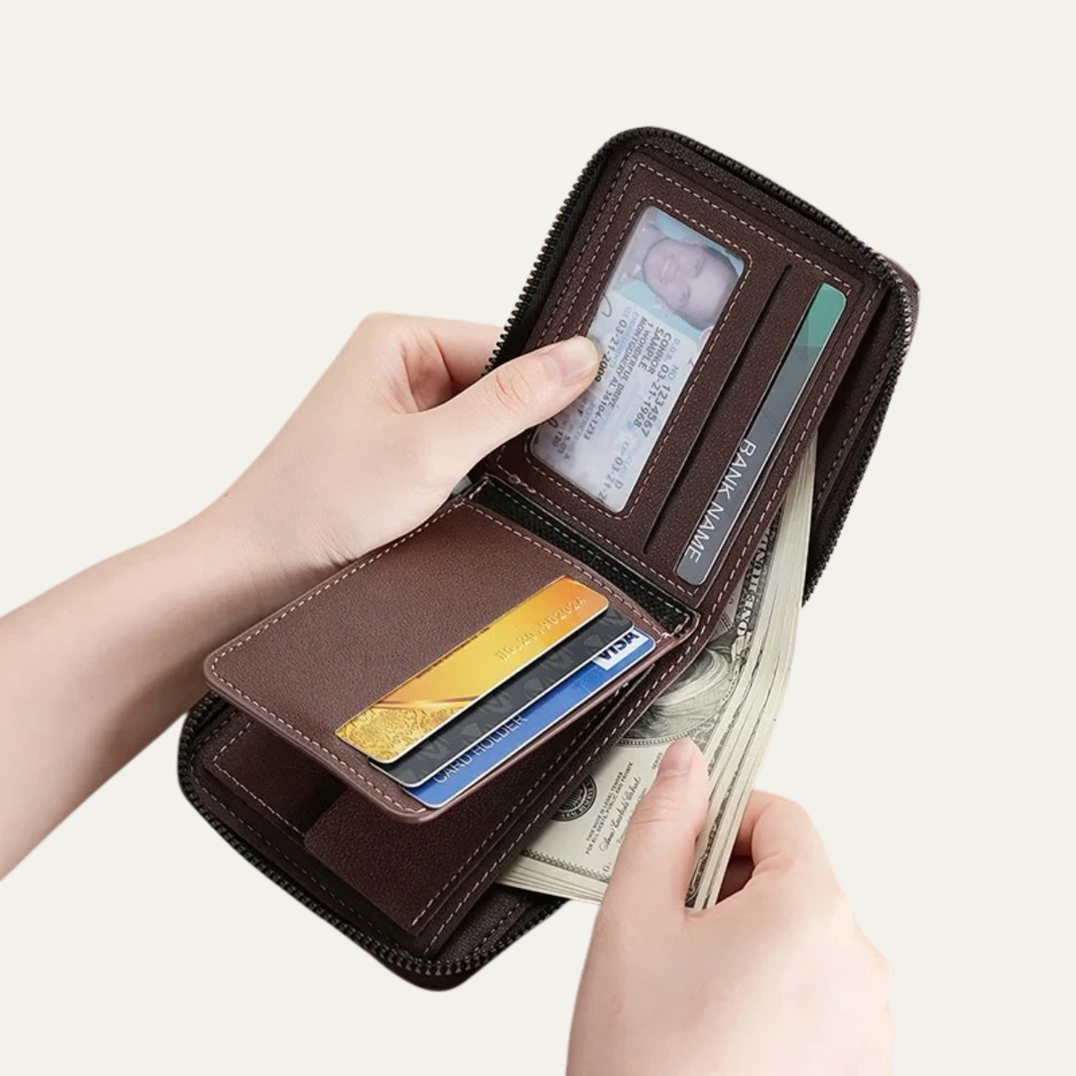 Men's Leather Wallet Coin Purse