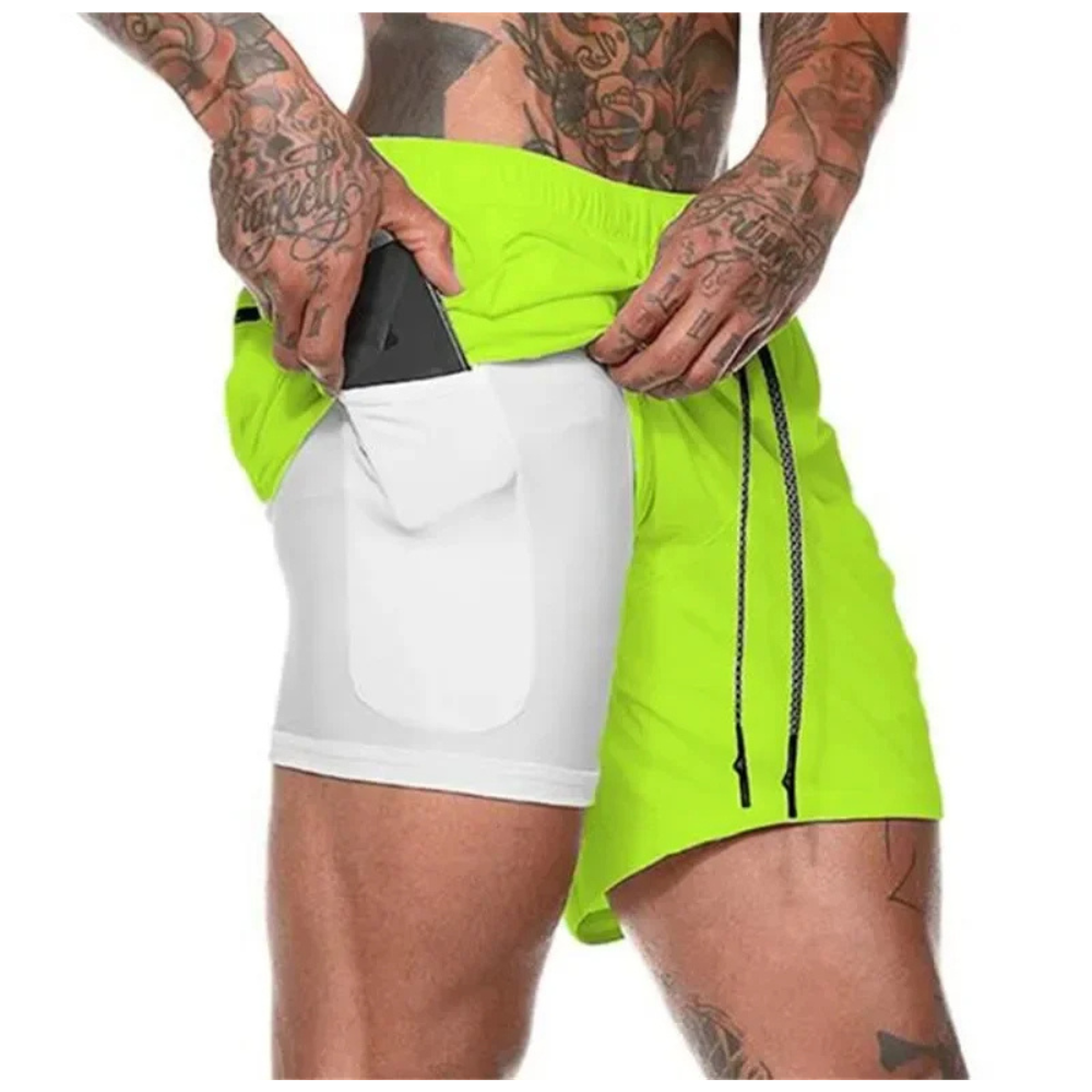 Men's Sport Shorts 2-In-1 Athletic Comfortable