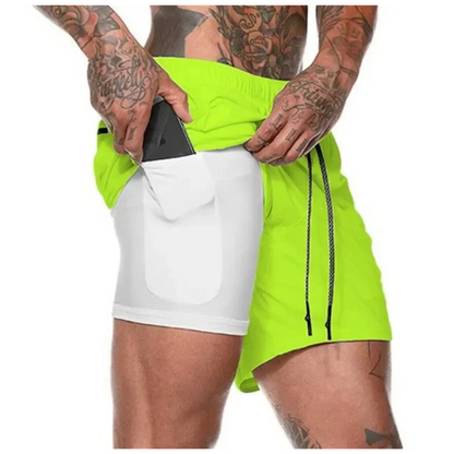 Men's Sport Shorts 2-In-1 Athletic Comfortable