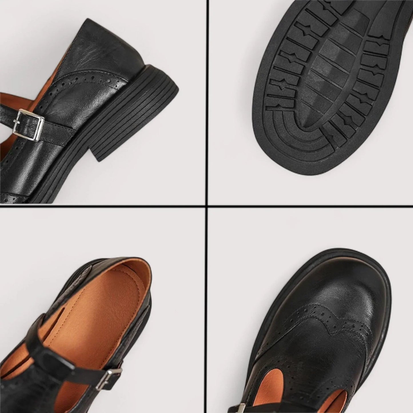 Women's Chunky Mary Jane Shoes Closed Toe