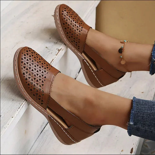 Women's Slip On Wedge Sandals - Fashinoza