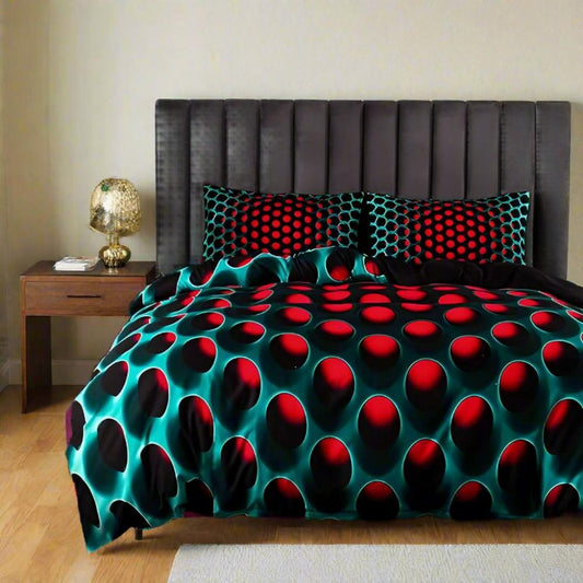 Cosmic Vortex 3-Piece Quilt Cover Set - Fashinoza