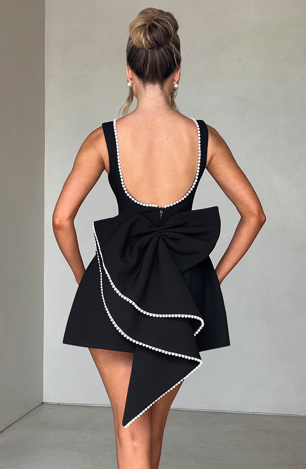 Hailey | Women Wedding Guest Structured Mini Dress