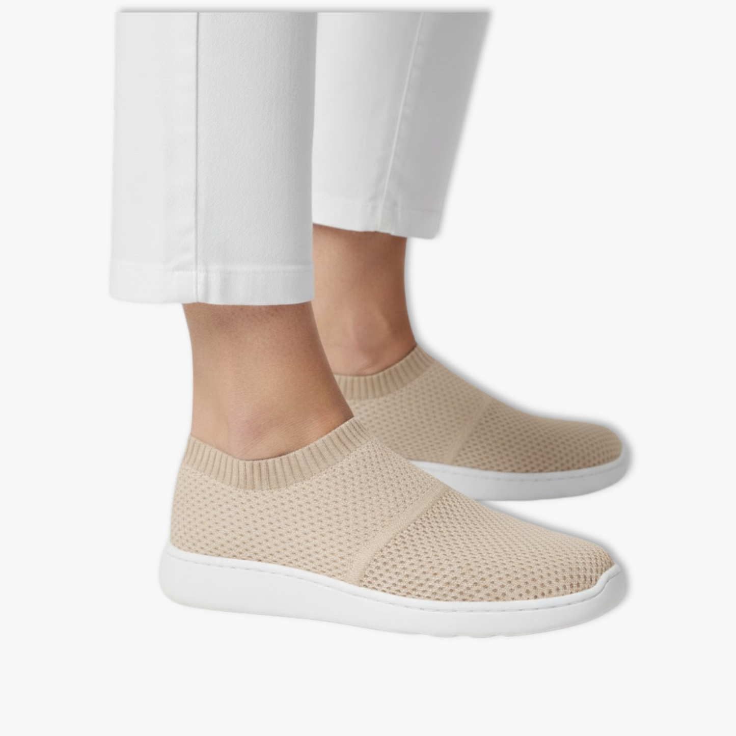 Women’s Lightweight Breathable Casual Sneakers with Simple Slip-On Style