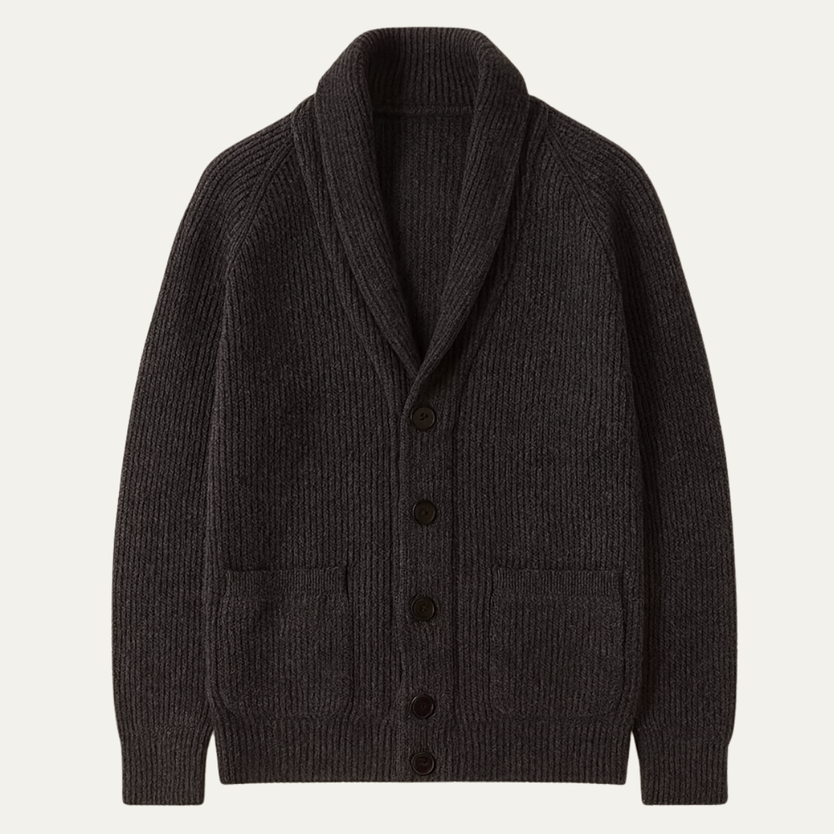 Men's Knitted Cardigan Warm Turn Down Collar - Fashinoza