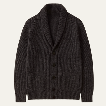 Men's Knitted Cardigan Warm Turn Down Collar - Fashinoza