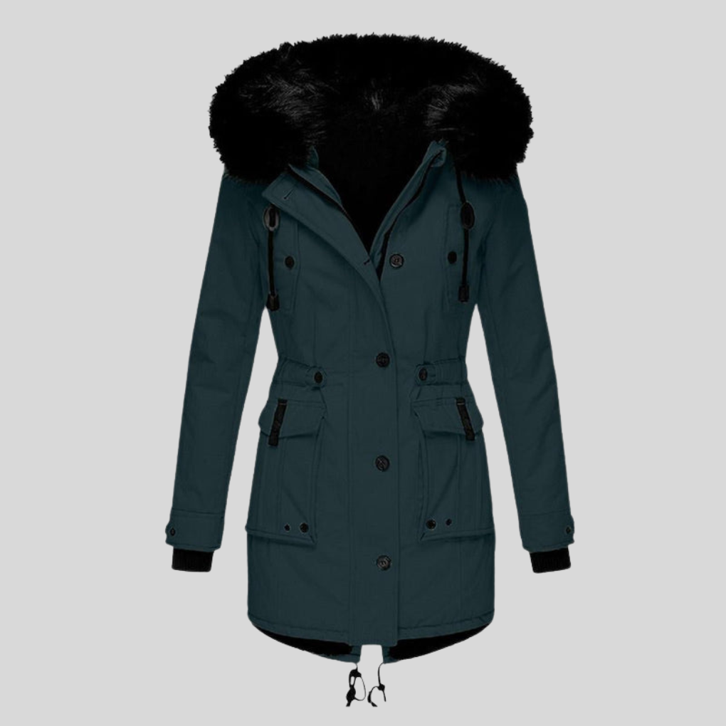 Women's Hooded Winter Coat Waterproof With Pockets