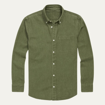 Men's Casual Denim Shirt Blue