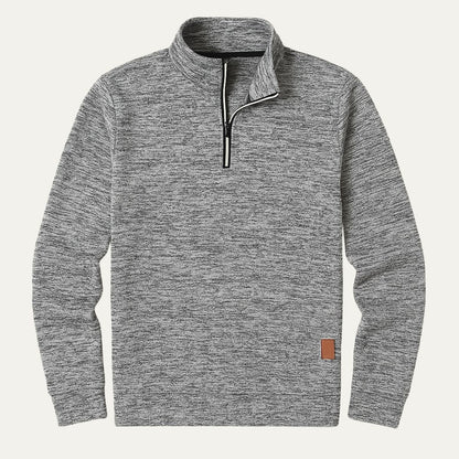 Men's Half Zip Fleece Pullover Sweater - Fashinoza