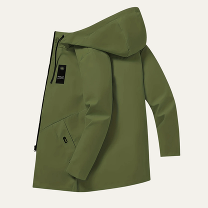 Men's Lightweight Drawstring Hooded Jacket