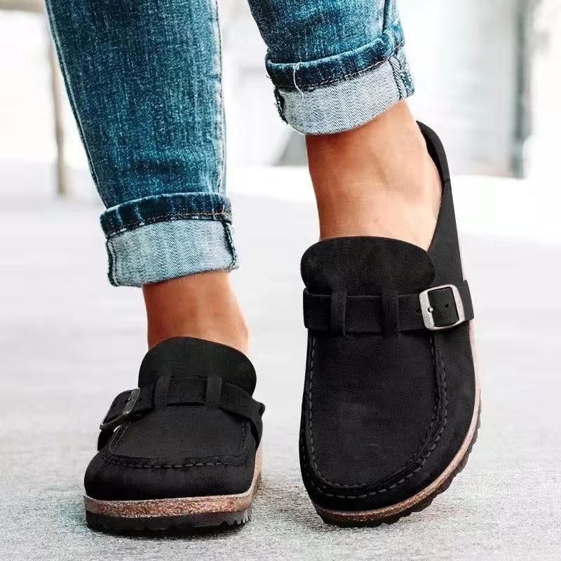 Jasmine | Womens Buckle Slip On Loafers