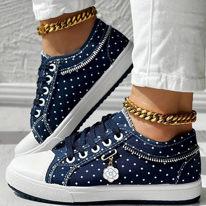 Women's Casual Sneakers Floral Panels