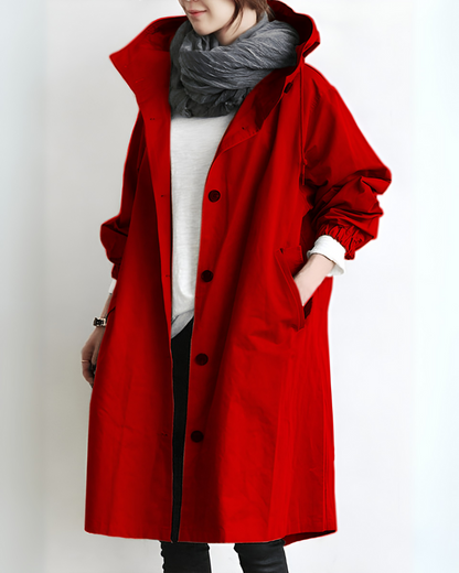 Women's Hooded Trench Coat Classic