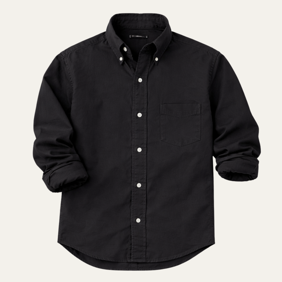 Men's Button Down Business Shirt Solid Color - Fashinoza