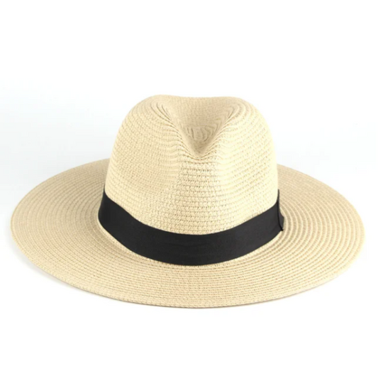 Men's Panama Sun Hat Cotton Natural - Fashinoza