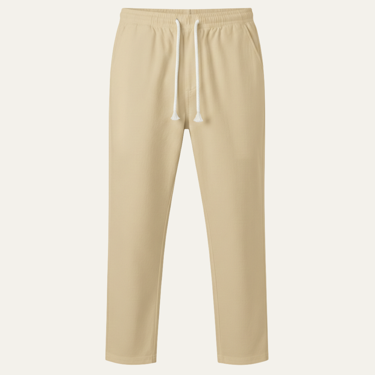 Men's Linen Blend Loose Fit Drawstring Pants Lightweight