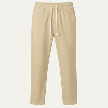Men's Linen Blend Loose Fit Drawstring Pants Lightweight