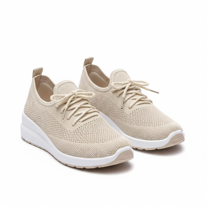 Women's Modern Breathable Mesh Wedge Sneakers Comfort Walking Slip-On Shoes