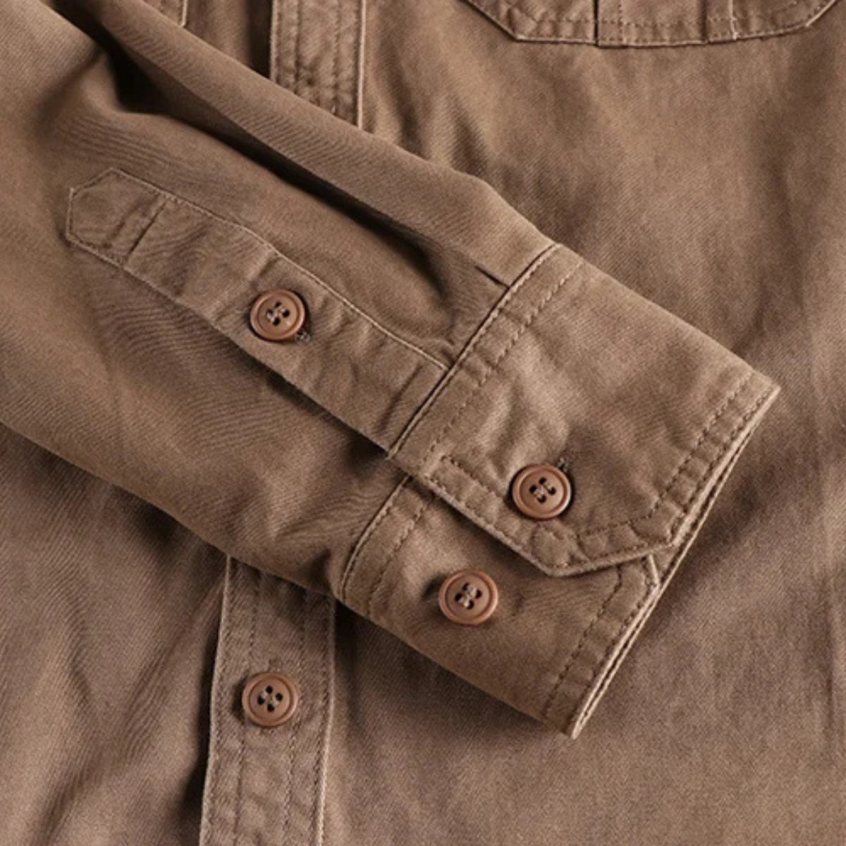 Men's Utility Shirt Jacket Vintage Washed Cotton Casual