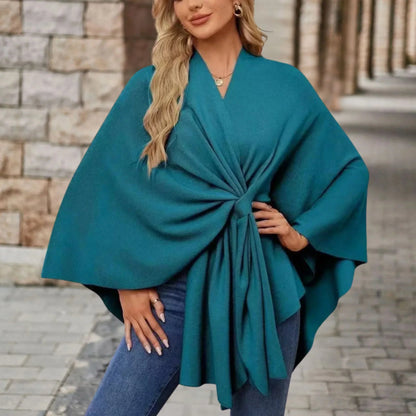 Women's Asymmetrical Poncho