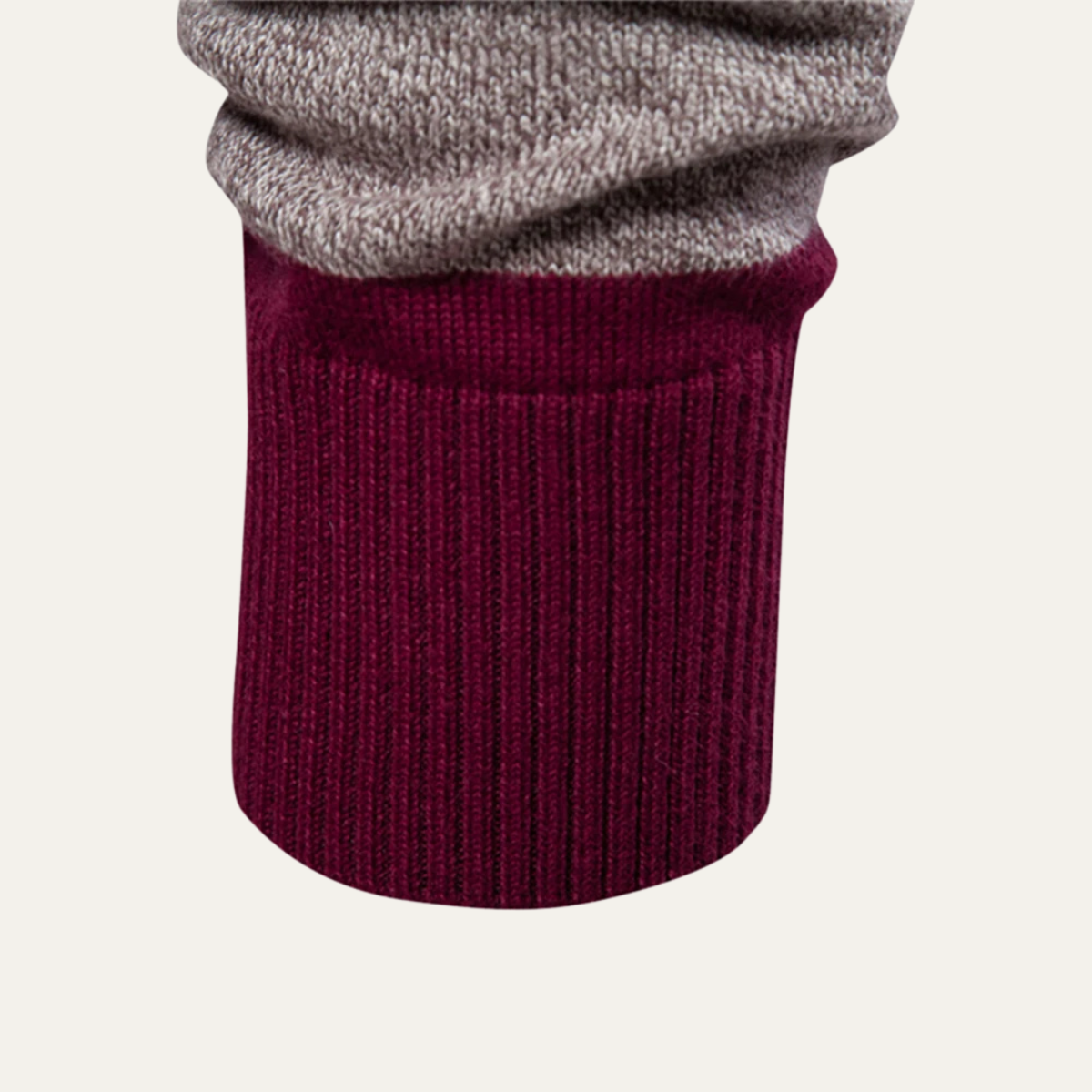 Men's Cotton Striped Polo Sweater
