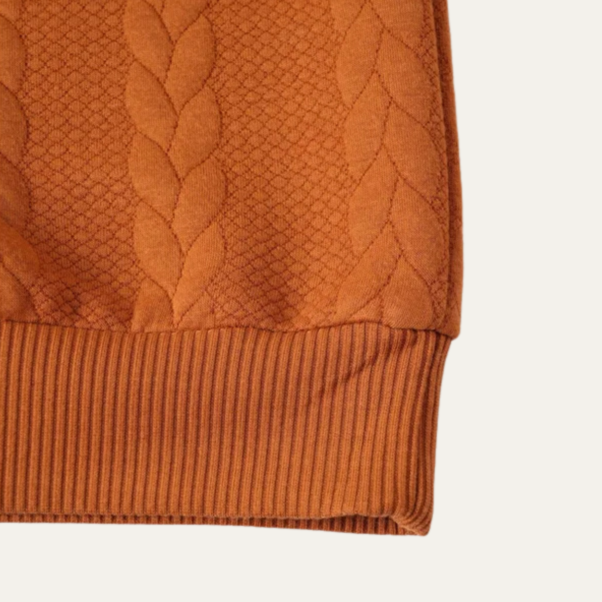 Men's Cable Knit Turtleneck Sweater Ribbed Warm