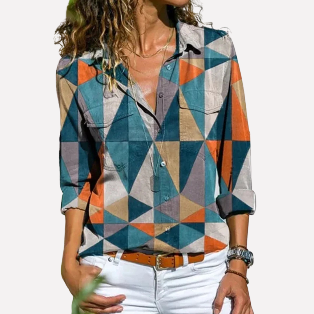 Women's Summer Blouse Lightweight Cotton